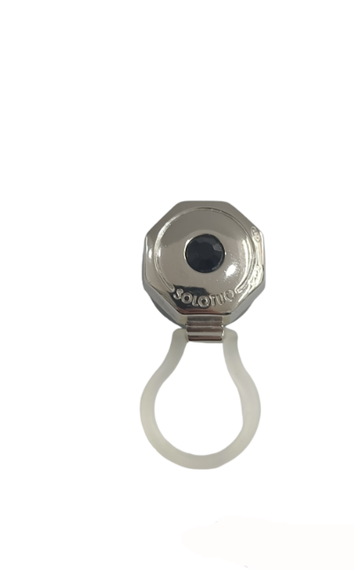 Brillenhalter aus Silber, Solotuo Filigrana Silber mit schwarzem Stein