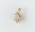 Ciondolo donna campanella capri con cameo fiori in argento rosè 925