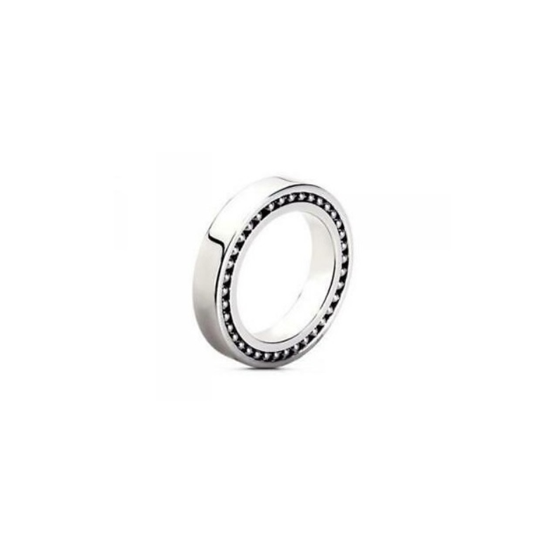 Anello uomo Sector in acciaio decorazione laterale s0m14025