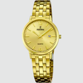 FESTINA CLASSICS UHR F20514/3 MIT EDELSTAHLARMBAND IN CHAMPAGNERFARBE, DAMEN.