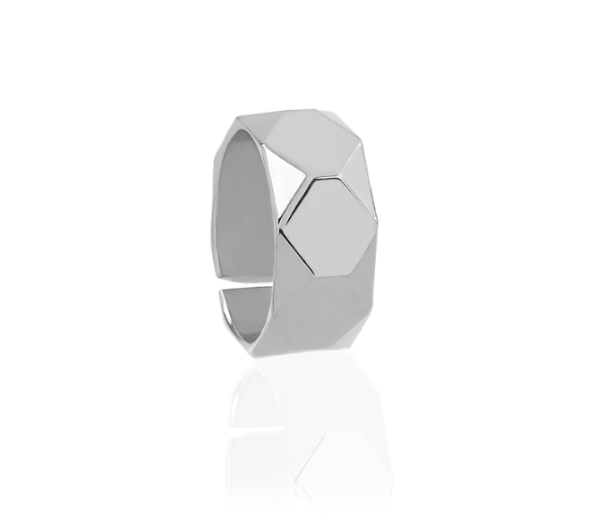 Anello argentato a fascia Unoaerre 2553