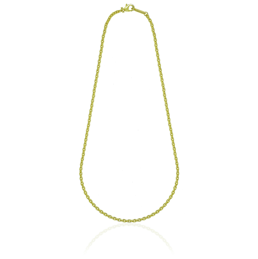 Collana catena ovale dorata 2524
