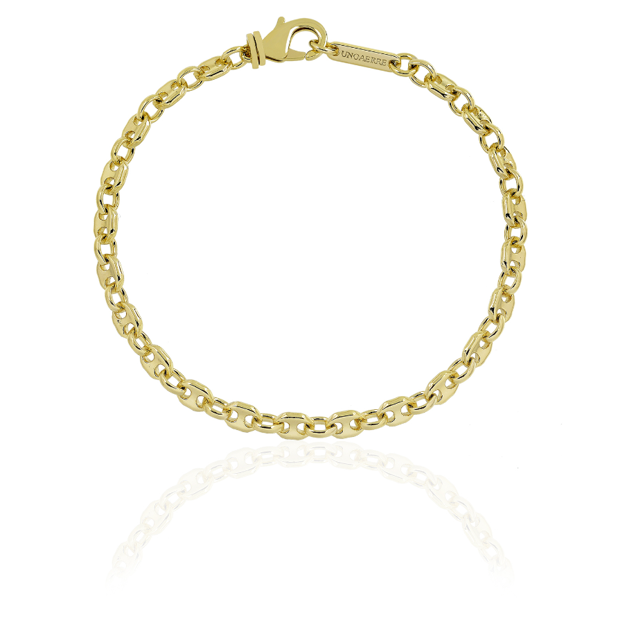 Bracciale catena fantasia dorato 2488