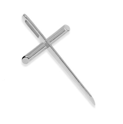 Croce pendente in bronzo argentato UNOAERRE 2535