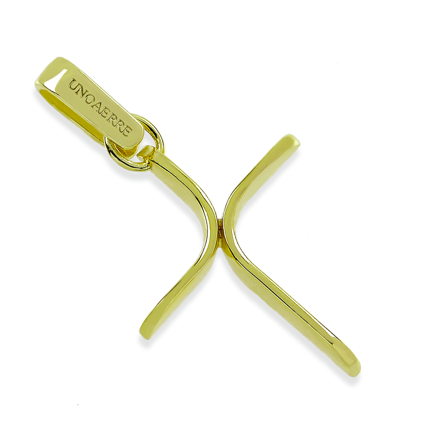 Pendente croce dorato UNOAERRE 2530