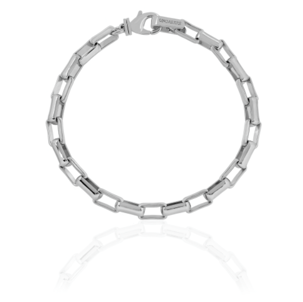 Bracciale uomo catena forzatina argentata UNOAERRE 2491