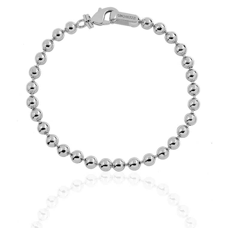 Bracciale uomo catena a palline argentato UNOAERRE 2485