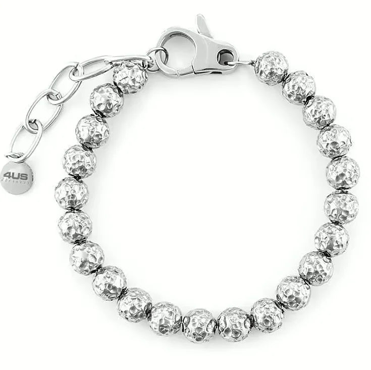 4US Cesare Paciotti Armband 4UBR6836 aus Edelstahl, silber