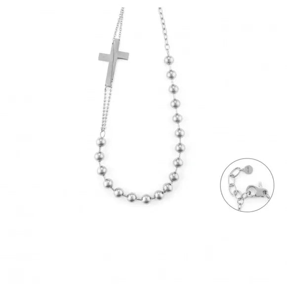 Collana 4US Cesare Paciotti con Perle e Croce 4UCL6847