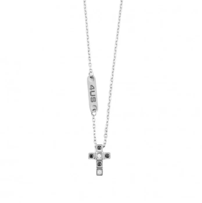 Collana 4US Cesare Paciotti 4UCL6967 in Acciaio con Zirconi