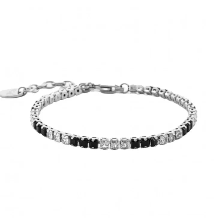 Bracciale Tennis da Uomo 4US Cesare Paciotti in Acciaio con Zirconi - 21 cm