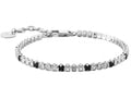 Bracciale Uomo Tennis 4US Cesare Paciotti in Acciaio con Zirconi - 21 cm Regolabile