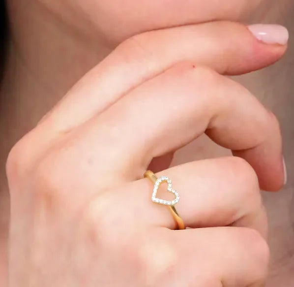 Anello Cuore in Argento 925 Oro Cesare Paciotti 4UAN5351W