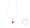 Collana in Argento 925 con Zirconi Rossi e Bianchi - 4US Cesare Paciotti 4UCL7174W