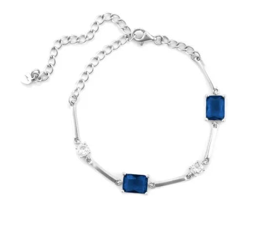 Bracciale in Argento 925 con Zirconi Blu e Bianchi - 4US Cesare Paciotti 4UBR7181W