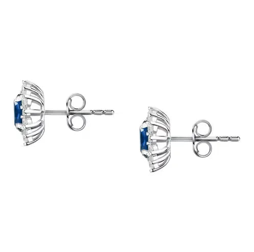 Orecchini Morellato Tesori in argento 925‰ con zirconi bianchi e blu - SAIW152