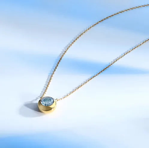 Morellato Halskette Tesori Eterni mit blauem Topas - SAXN03