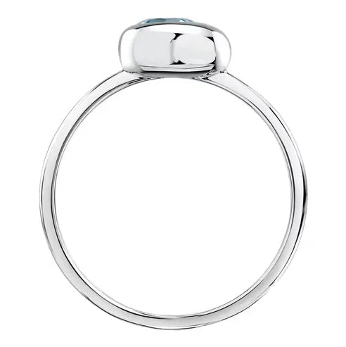 Anello Morellato Tesori Eterni SAXN27012 in Argento con Topazio Blu