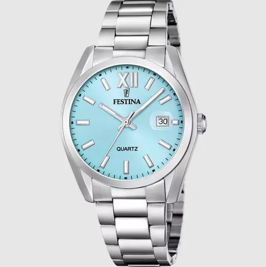 Orologio da Uomo Festina F20707/2 - Stile Elegante con Acciaio Inossidabile e Quadrante Azzurro