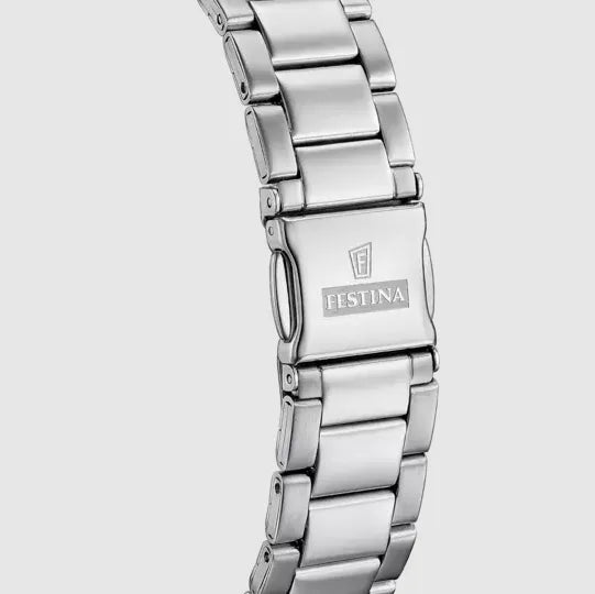 Festina Herrenuhr F20707/6 – Eleganz und Stil mit Edelstahl und schwarzem Zifferblatt