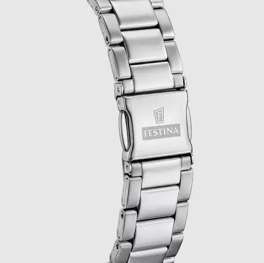 Herrenuhr Festina F20707/7 - Moderne Eleganz mit Edelstahl und blauem Zifferblatt