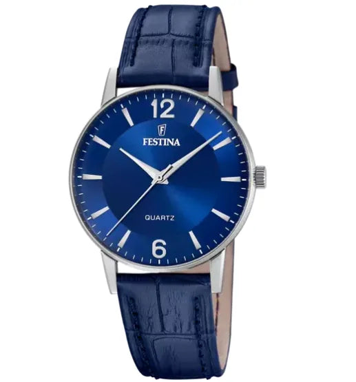 Festina Uhr F20690/3 – Dezente Eleganz mit blauem Zifferblatt und Armband