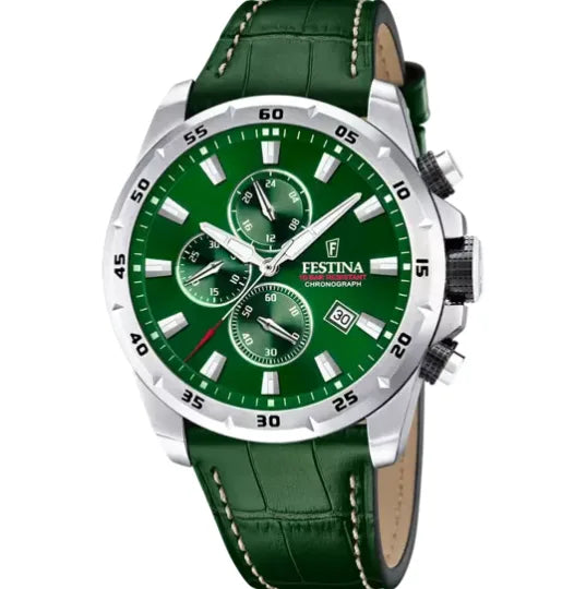 Orologio Festina F20692/3 - Eleganza Verde con Design Moderno e Funzioni Cronografiche