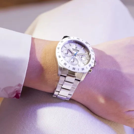 Festina Uhr F20693/1 - Sommerliche Eleganz mit Gehäuse aus Keramik-Edelstahl und modernem Design