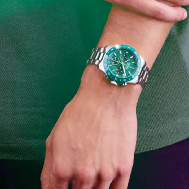 Festina Uhr F20693/5 - Sommerliche Eleganz mit grünem Zifferblatt und Gehäuse aus Keramik-Edelstahl