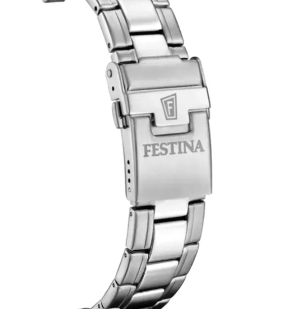 Festina Herrenuhr F20694/1 - Maskuline Eleganz aus Edelstahl mit grauem Zifferblatt und Chronographenfunktionen