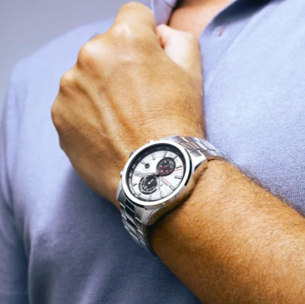 Festina Herrenuhr F20694/1 - Maskuline Eleganz aus Edelstahl mit grauem Zifferblatt und Chronographenfunktionen