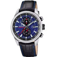 Orologio Festina Timeless Chronograph F20695/5 - Eleganza Azzurra con Cinturino in Pelle, Uomo