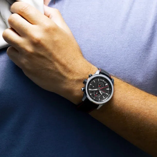 Orologio Festina Timeless Chronograph F20695/6 Nero Cinghia Pelle, Uomo
