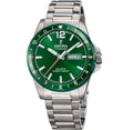 Orologio Festina F20698/3 con quadrante verde, cassa e cinturino in titanio per uomo