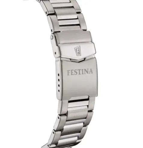 Orologio Festina F20698/3 con quadrante verde, cassa e cinturino in titanio per uomo