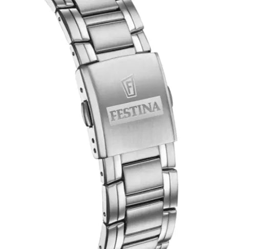 Orologio Festina Timeless Chronograph F20704/1 con cronografo e cinturino in acciaio inossidabile