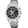 Orologio Festina Timeless Chronograph F20704/6 con quadrante nero e cinturino in acciaio inossidabile