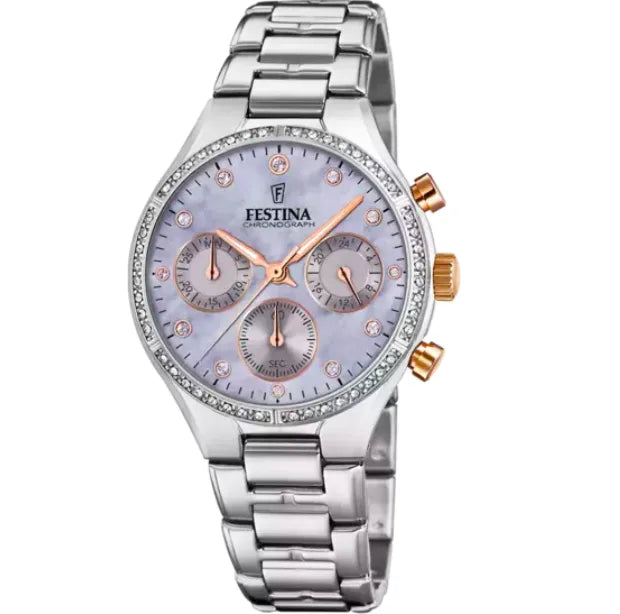 Orologio Donna Festina Boyfriend F20401/3 - Eleganza con Dettagli in Zirconi