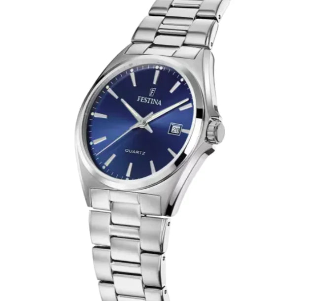 Orologio Uomo Festina Classic F20552/3 - Eleganza in Acciaio e Quadrante Blu