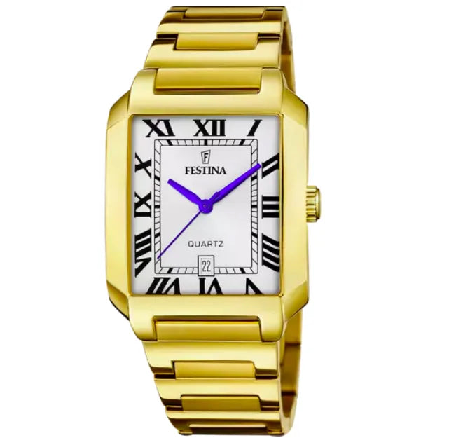 Orologio Festina F20678/1 Silver Rettangolare, Uomo