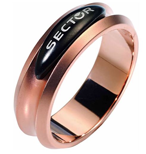 Sector Herrenring Roségold mit Schriftzug