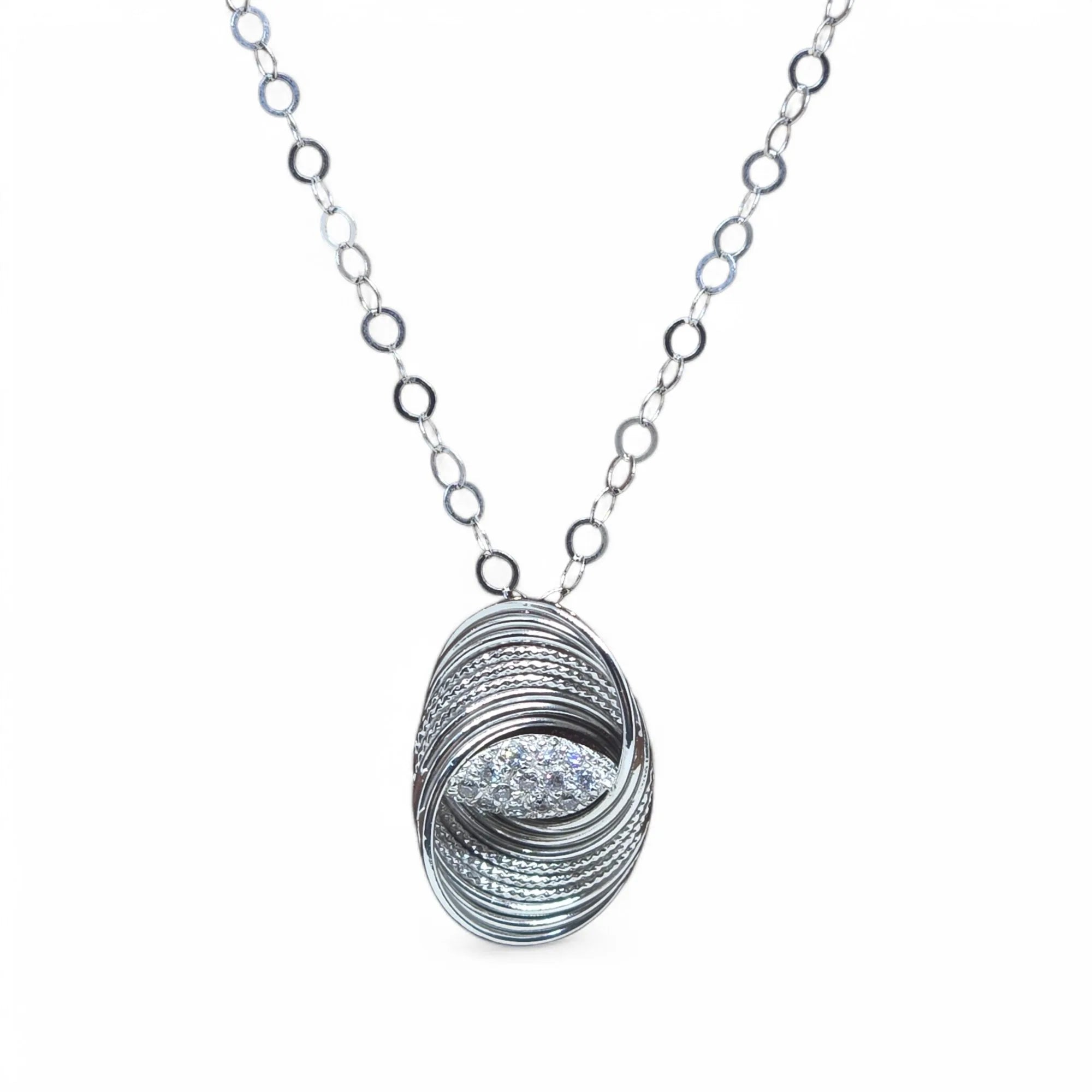 Set di Gioielli Donna in Oro Bianco 18kt con Zirconi – Eleganza e Lusso per Ogni Occasione