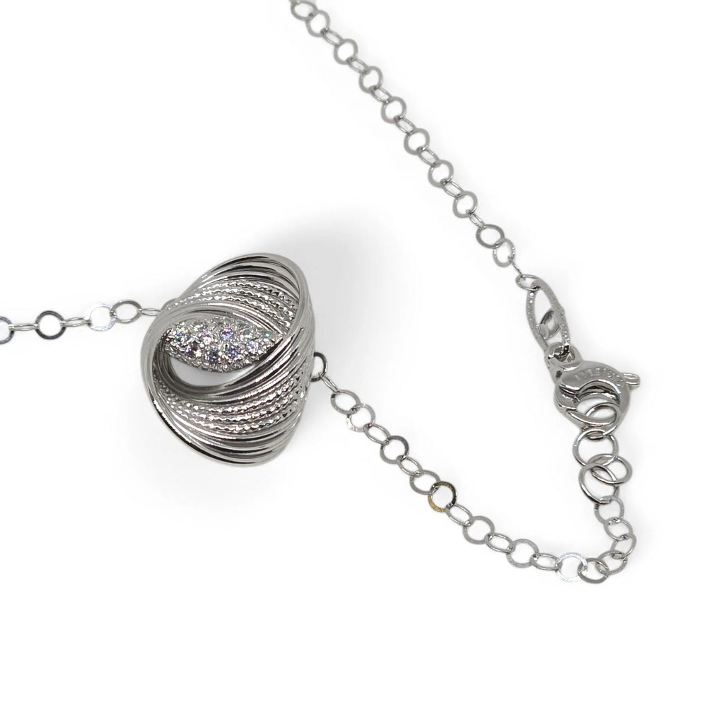 Set di Gioielli Donna in Oro Bianco 18kt con Zirconi – Eleganza e Lusso per Ogni Occasione