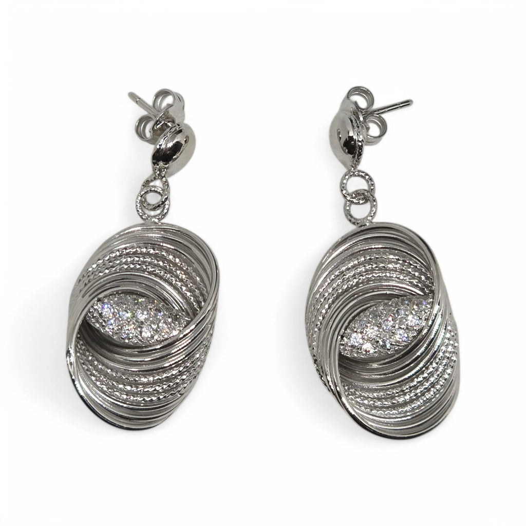 Set di Gioielli Donna in Oro Bianco 18kt con Zirconi – Eleganza e Lusso per Ogni Occasione