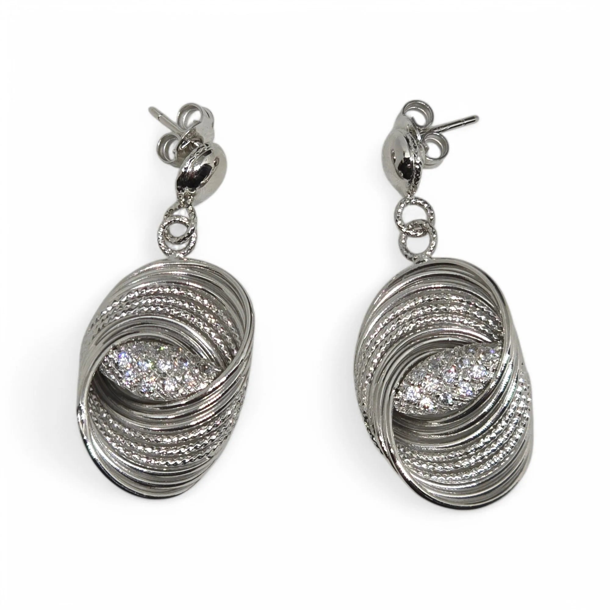 Set di Gioielli Donna in Oro Bianco 18kt con Zirconi – Eleganza e Lusso per Ogni Occasione