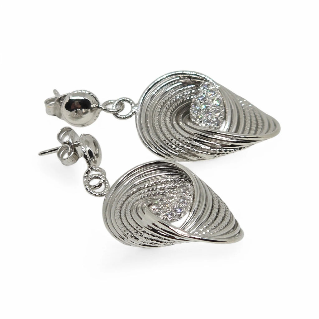 Set di Gioielli Donna in Oro Bianco 18kt con Zirconi – Eleganza e Lusso per Ogni Occasione