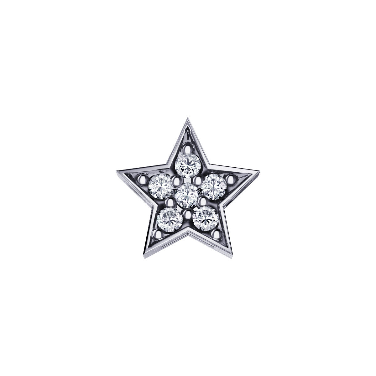 Stella in oro bianco e diamanti Donnaoro Elements DCHF6551.003