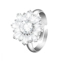 Stroili anello donna regolabile metallo rodiato e cristalli 1680400