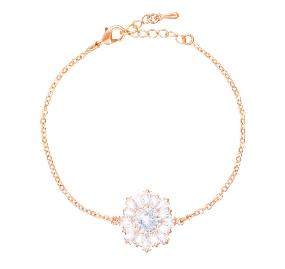 Stroili bracciale donna metallo rosato con cristalli 1680395