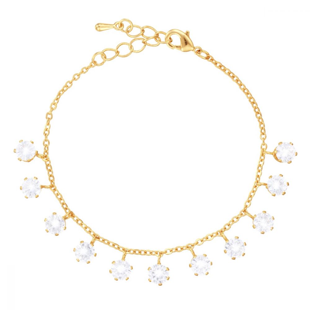 Stroili bracciale donna ottone dorato e cristalli 1680392